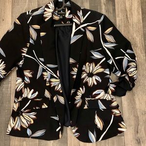 Jules & Leopold Flower Pattern Navy Blazer